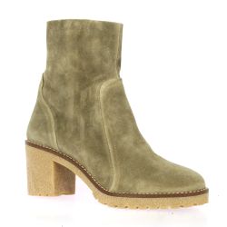 Maroli Boots cuir velours taupe