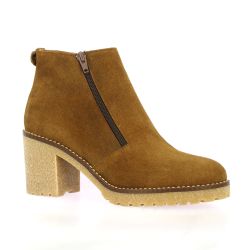 Maroli Boots cuir velours cognac