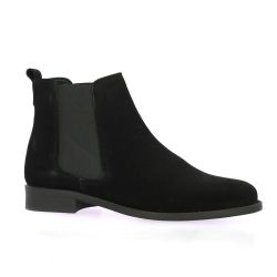 So send Boots cuir velours noir