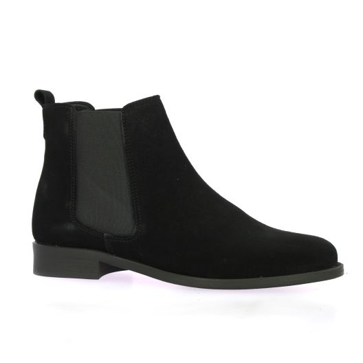 So send Boots cuir velours noir