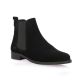 So send Boots cuir velours noir