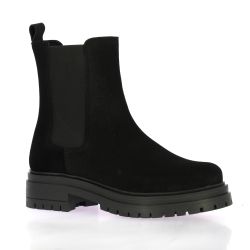 So send Boots cuir velours noir