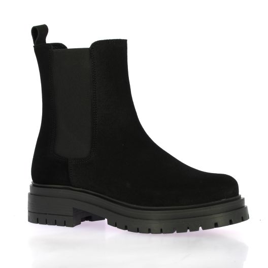 So send Boots cuir velours noir