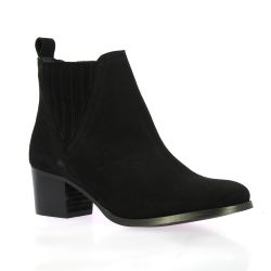 So send Boots cuir velours noir