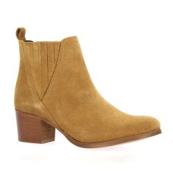 So send Boots cuir velours camel