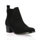 So send Boots cuir velours noir