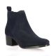 So send Boots cuir velours marine