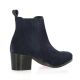 So send Boots cuir velours marine