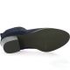 So send Boots cuir velours marine