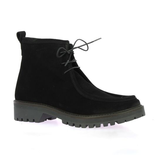 So send Boots cuir velours noir