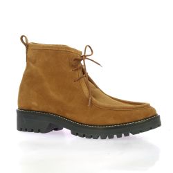 So send Boots cuir velours cognac