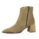 Pao Boots cuir velours taupe