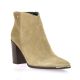 Pao Boots cuir velours taupe