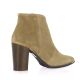 Pao Boots cuir velours taupe