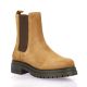 So send Boots cuir velours cognac