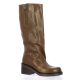 Spaziozero Bottes cuir tabac