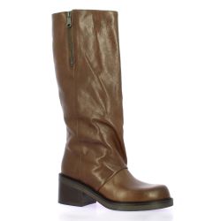 Spaziozero Bottes cuir tabac
