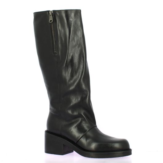 Spaziozero Bottes cuir noir