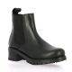 So send Boots cuir noir