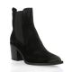 Spaziozero Boots cuir velours noir