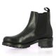 So send Boots cuir noir