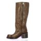 Spaziozero Bottes cuir tabac