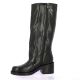 Spaziozero Bottes cuir noir