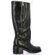 Spaziozero Bottes cuir noir