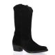 So send Bottes cuir velours noir
