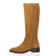 So send Bottes cuir velours camel