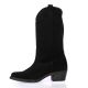 So send Bottes cuir velours noir