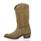 So send Bottes cuir velours taupe