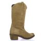 So send Bottes cuir velours taupe