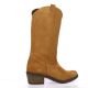 So send Bottes cuir velours cognac