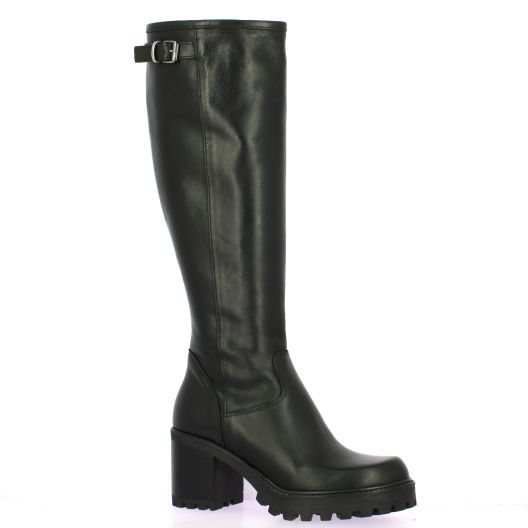 Spaziozero Bottes cuir noir