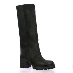 Stm Bottes cuir nubuck noir