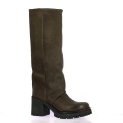 Stm Bottes cuir nubuck marron