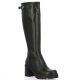 Spaziozero Bottes cuir noir