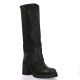 Stm Bottes cuir nubuck noir