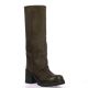 Stm Bottes cuir nubuck marron