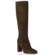 Gianni crasto Bottes cuir velours marron