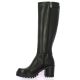 Spaziozero Bottes cuir noir