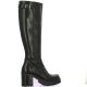 Spaziozero Bottes cuir noir