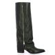 Gianni crasto Bottes cuir noir