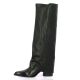 Gianni crasto Bottes cuir noir