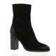 Gianni crasto Boots cuir velours noir