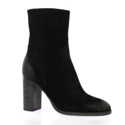 Gianni crasto Boots cuir velours noir