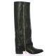 Gianni crasto Bottes cuir noir