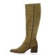 Gianni crasto Bottes cuir velours camel