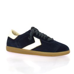 Step Baskets cuir velours marine